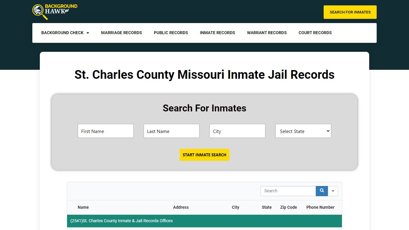 Inmate Jail Records in St. Charles County , Missouri