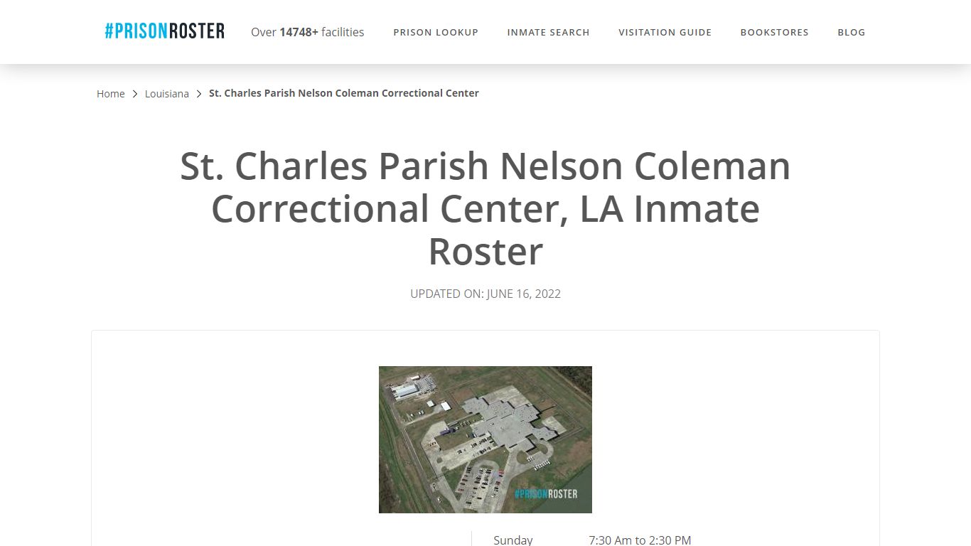 St. Charles Parish Nelson Coleman ... - Inmate Lookup